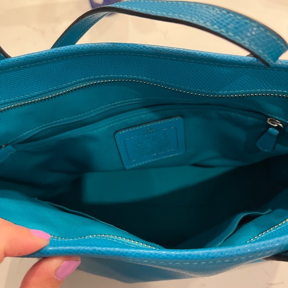 Coach Turquoise Tote Bag - Picture 5 of 6